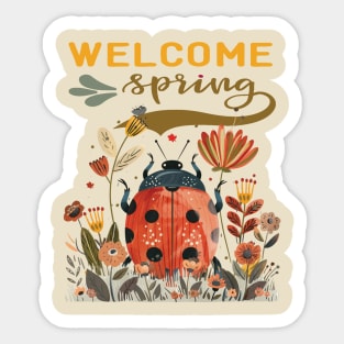 Welcome Spring Sticker